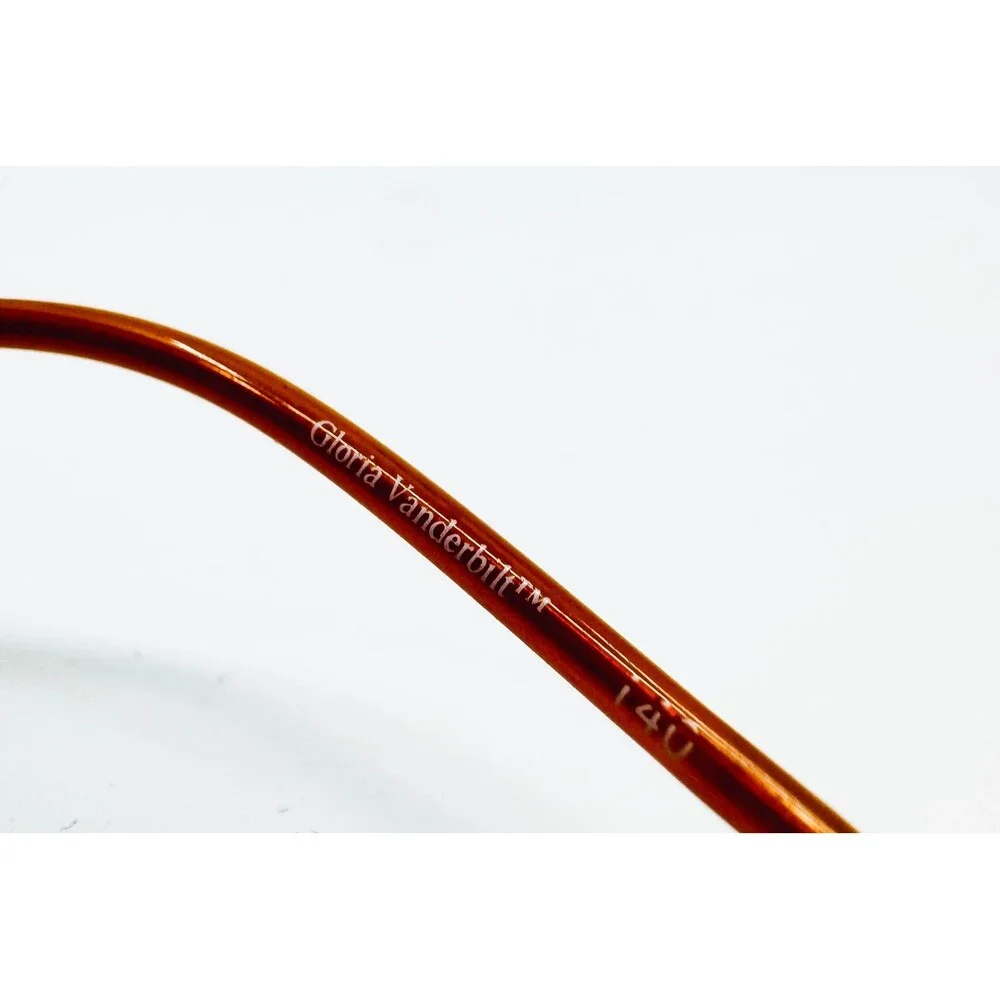 Gloria Vanderbilt Eyeglasses Womens Brown Semi Rimless Theta 10 234 140